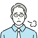 困っている男性イメージ