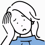 悩む女性イメージ